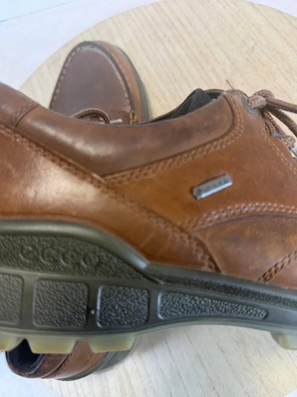 ECCO Track II GTX Mens 11 EU 45 Brown Leather Gore-Tex Waterproof Walking Shoes